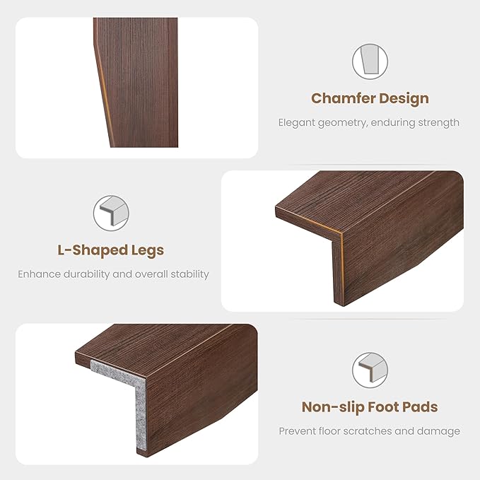 Farmhouse Dining Table for 6-8 People, 71" Long Brown Kitchen Tables with Wooden Sturdy Frame, 6 Ft Large Rectangular Dinner Table for Living Room, Kitchen, Dining Room (Brown Red, 71" Non-extendable)