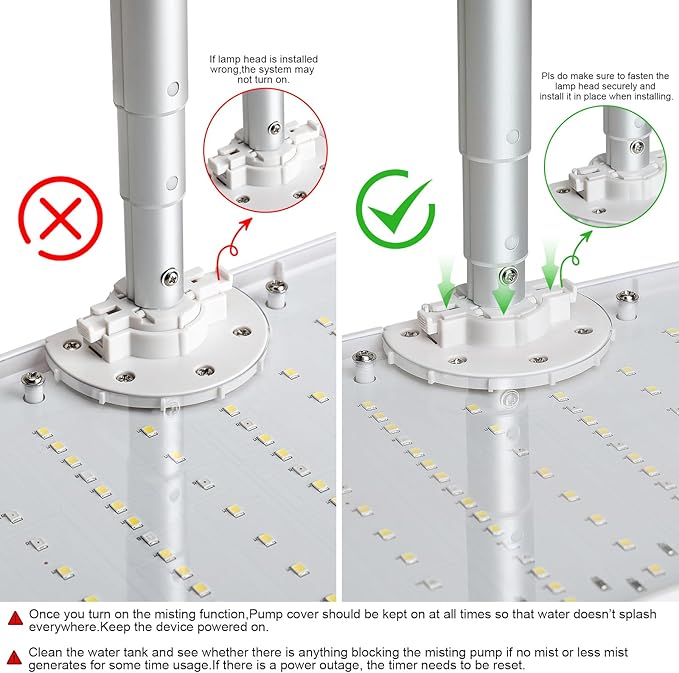 Hydroponics Growing System Kit 15 Pods Misting Herb Garden Indoor Garden Indoor Gardening System 5L Water Capacity 48W Grow Light Gardening Gifts for Women House Warming Gifts New Home (Black)