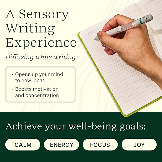 Lifelines Pen Diffuser, Spice Rush - 1mm Black Ballpoint Pen with Scented Essential Oil Blends – Aromatherapy Diffuser & Sensory Immersion Diffuse Aroma As You Write