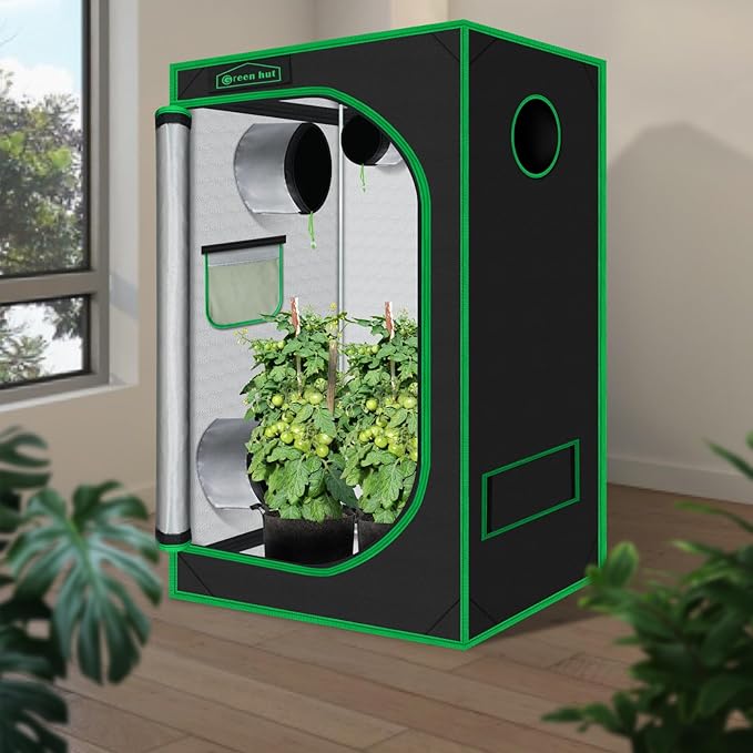 24"x36"x60"Grow Tent for Plants Mylar Hydroponic Grow Tents Indoor Grow Room for Plant Fruit Flower Veg with Removable Waterproof Floor Tray