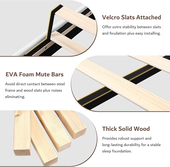 iPormis Full Size Bed Frame with Charging Station, Velvet Platform Bed Frame with Wingback Upholstered Headboard, Solid Wood Slats Support, No Box Spring Needed, Easy Assembly, White