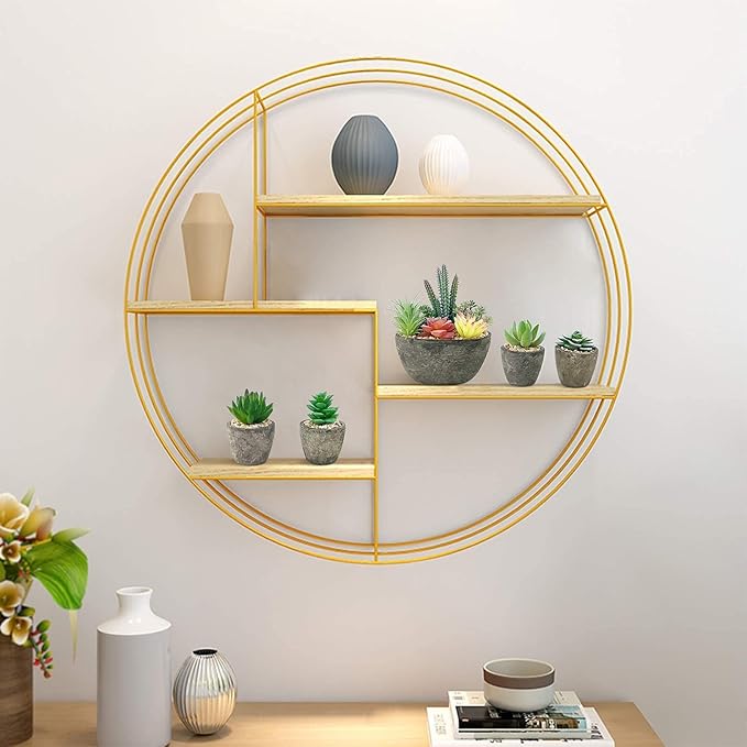 Succulents Plants Artificial Set of 5, Realistic Fake Succulents with Cement Like Pots for Home Office Decoration.