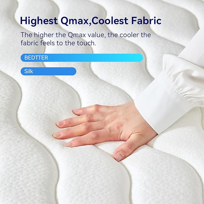 12 Inch Twin Hybrid Mattress, 7-Zone Green Tea & Charcoal Cooling Gel Memory Foam Mattress in a box,Pocketed Springs for Isolate Motion, Pressure Relief, CertiPUR-US Certified, Support Comfort