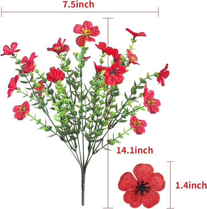 Artificial Mums for Outdoors Garden Home Fall Decor uv Resistant Outdoor Faux Plants Indoor Plastic Fake Plants Greenery Boxwood Porch Patio Fake Mums Flowers 12 Bundles Yard Decorations