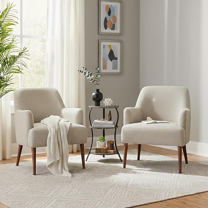 Vintage Small Round Side Table, 3-Tier Slim Waist Circular End Table with Storage Shelf, Compact Tea Sofa Side Table, Round Corner Coffee Table Nightstand for Living Room Bedroom Small Spaces,Grey