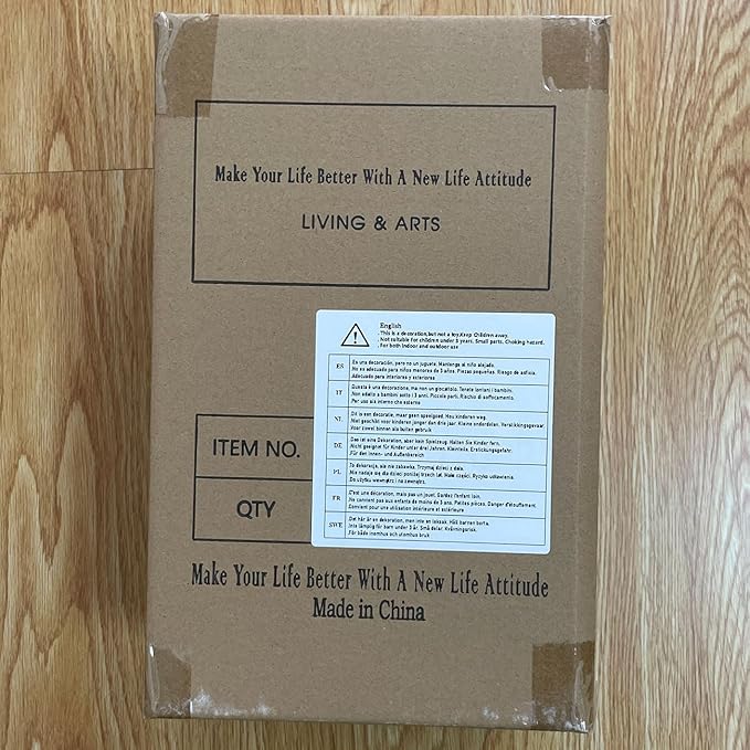 HAUCOZE Modern Sculpture Decor Abstract Statue Figurine Sea Wave Arts Gifts Polyresin Crafts 16.0 inch