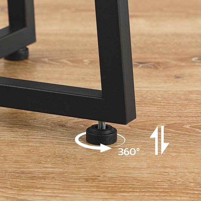 HOOBRO Side Table, Round Accent End Table with Sturdy Metal Pedestal, 15.7" Round Nightstand, for Living Room, Bedroom, Balcony, Office, Black BB95BZ01