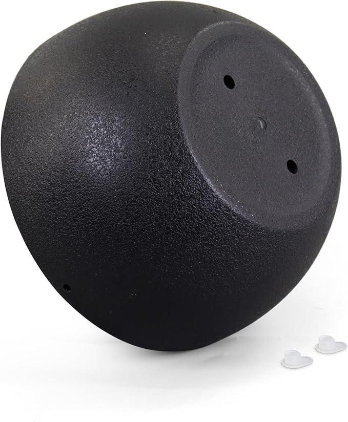 10 inch Hanging Planters for Indoor Outdoor Plants, 2 Pack Hanging Flower Pots with Drainage Holes and Chain for Garden Porch, Round Plastic Hanging Baskets for House Plants, Black