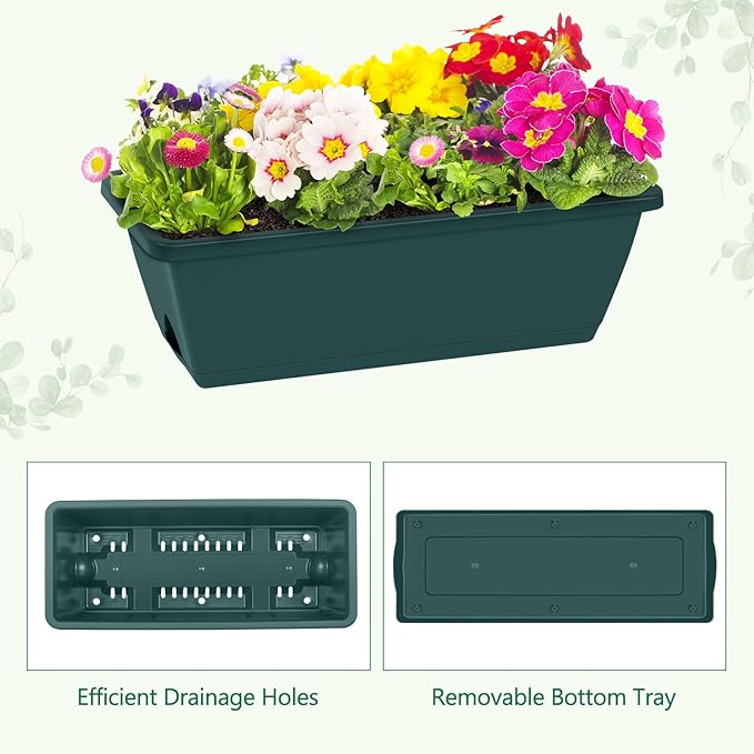 Raised Garden Beds 32.4" Tall Vertical Planter Boxes with Trellis Standing Herb Garden Planter Outdoor with Metal Fences Legs for Small Climbing Plant Gardening Vegetables Patio Balcony Porch, Green