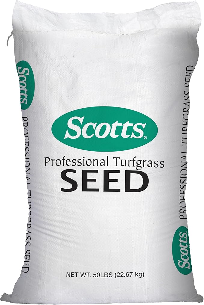 Scotts Professional Turfgrass Seed Sun and Shade Mix, Uncoated, 99.9% Weed Free, 50 lbs.