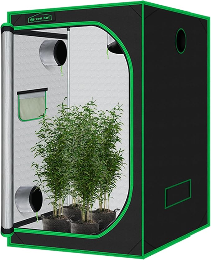 60"x60"x78" 600D Mylar Hydroponic Growing Tents for Plants Inside Reflective Grow Tent Growing Room Hydroponic System 5x5 Grow Tent