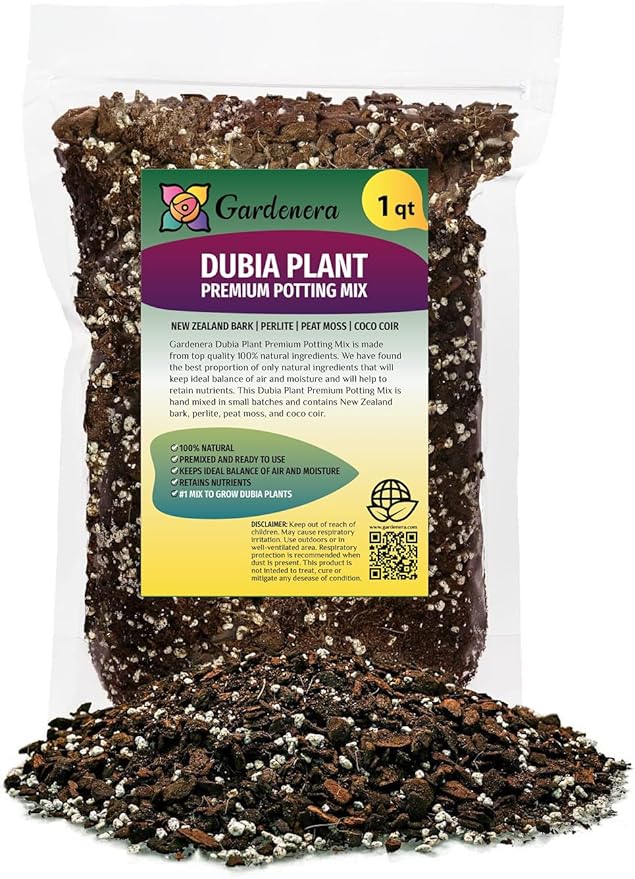 Premium Monstera Dubia Plant Potting Mix - Enhanced Aeration and Nutrient Retention - 1 Quart