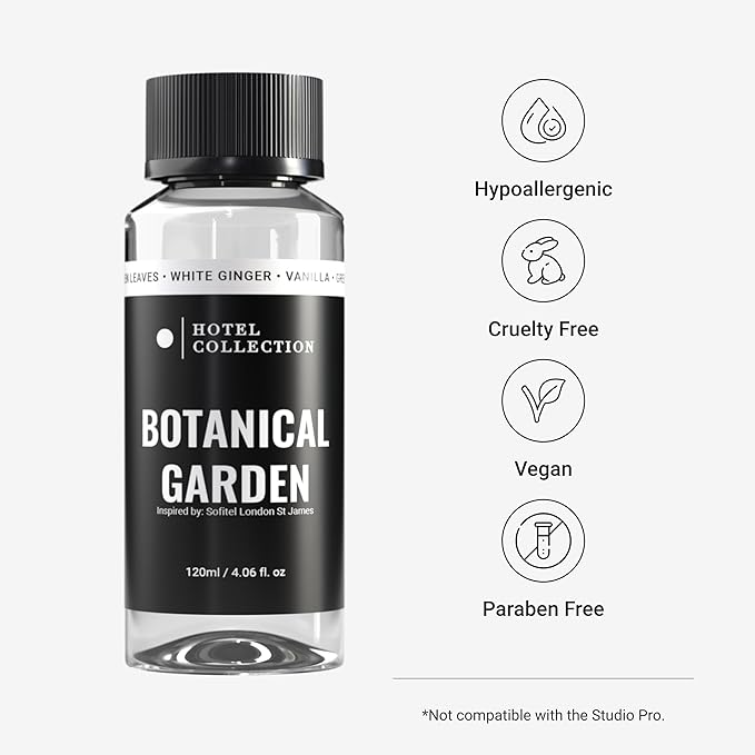 Hotel Collection Diffuser Oil - Botanical Garden - Aromatherapy Essential Fragrance Oil - Green Leaves, White Ginger, and Vanilla - 120mL 4.1 Fl oz