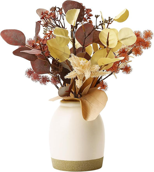 Timeless Luxe Bloom - Premium Artificial Fake Flower for Outdoor, Indoor, Garden, Home, Office, Bouquet Centerpiece Wedding, Event, Party Decoration (Autumnal Harmony Bouquet)