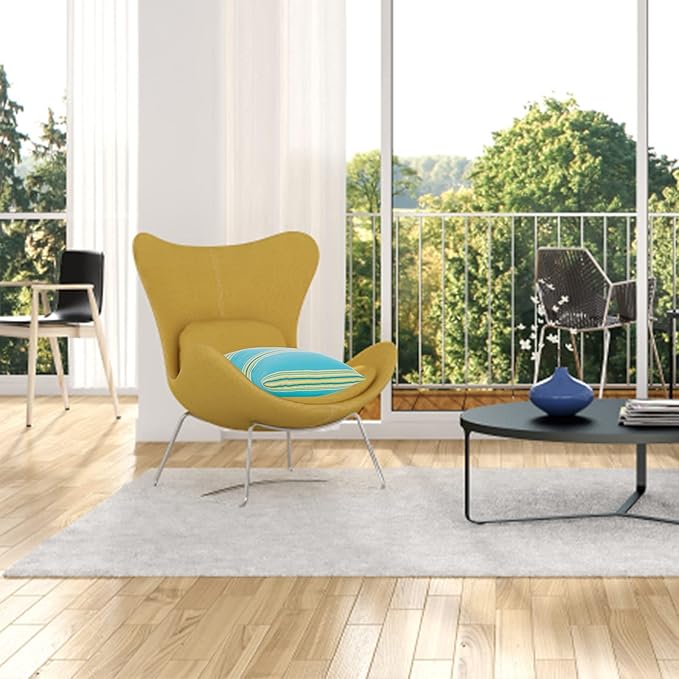 JMGBird Outdoor Pillows for Patio Furniture 18''x18'' Decorative Throw Pillows with Inserts, Square Pillow for Couch, Sofa, Bench, Chair