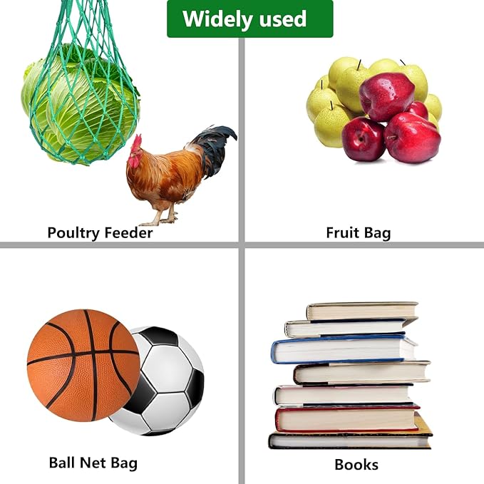 Belit 10 Pack Melon Hammock net Bag to Prevent Falling,Perfect for Growing Cantaloupe Pumpkin Watermelon in Vertical Garden Green