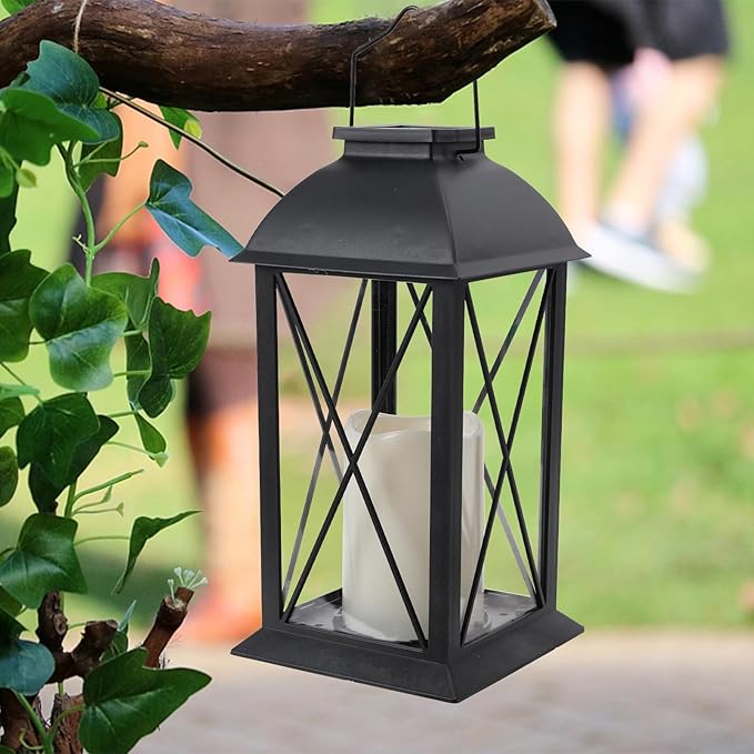 Afirst Solar Lantern Outdoor, 2 Pack Hanging Decorative Outdoor Lights Waterproof Umbrella Lights for Patio Garden, Table,Party Decor