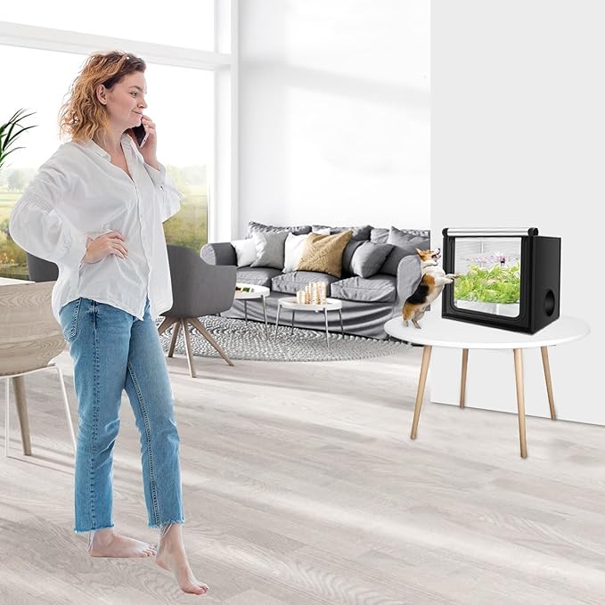 MELONFARM 24"x16"x20" Grow Tent, Double Transparent Viewing Door Indoor Grow Tent, Growing Tent with High Reflective Mylar & Floor Tray, Plant Tent for Indoor Hydroponics Growing