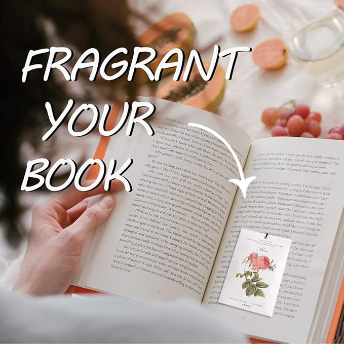 MYARO 12 Rose Sachets for Drawers and Closets, Long-Lasting Sachets Bags Drawer deodorizers Closet Scents Air FreshenerFresh Scents, Home Fragrance for Lover