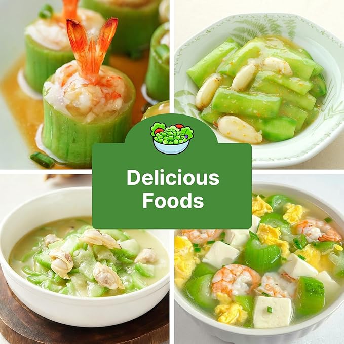 Luffa Gourd Seeds, 40 Non-GMO Heirloom Vegetable Seed, Planting for Outdoor Garden