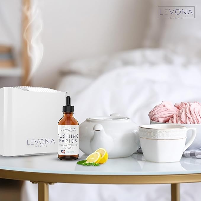 Levona Scent Essential Oils - Scents for Home, Hotel & Office Use - Perfect for Home Diffuser & Humidifiers - Aroma Fragrance Oil, Ideal for Massage, Relaxation, and Spa - Rushing Rapids, 120ml