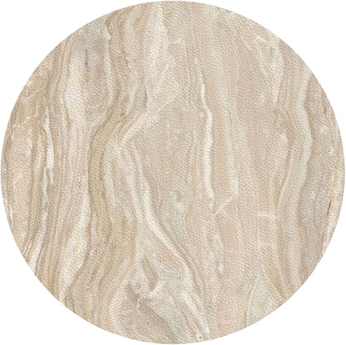 Sand Marble Coasters Set of 6 Coasters for Drinks Absorbent Double-Sided Leather PVC Coaster for Tabletop Protection Coffee Table Decor Ideal for Home Decor House Warming Gifts