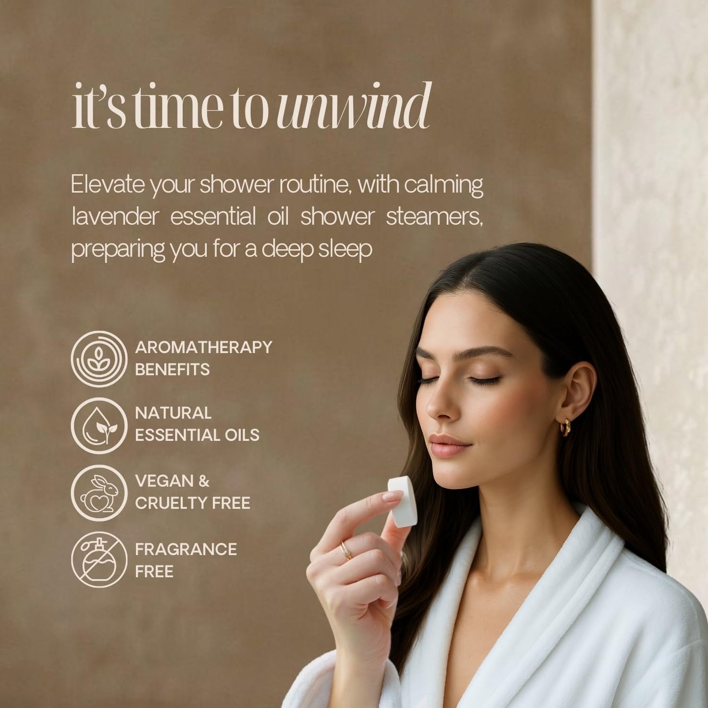 Aromatherapy Shower Steamers - Made in USA with Lavender Natural Essential Oil - Relaxation Spa Birthday Gifts for Women and Men