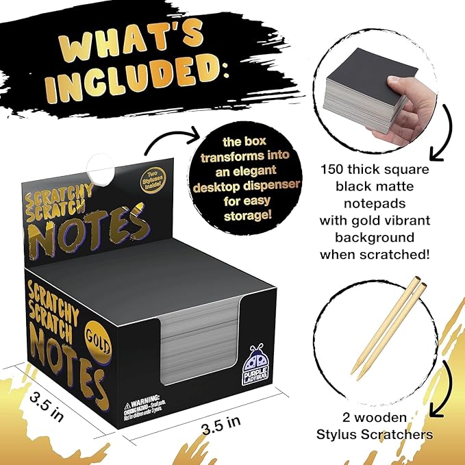 PURPLE LADYBUG Scratch Art for Kids - Crafts for Ages 8-12, Fun Creative Craft Activities for Kids, Teens, Summer, Camping, Travel, Gifts for Girls