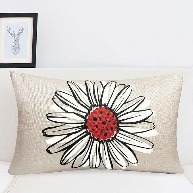 Decorative Throw Pillow Covers Set of 4 Wine Red Pillow Covers 12x20 inch Throw Pillow Cases Linen Square Pillow Case,Farmhouse Outdoor Modern Boho Pillow Covers for Couch Sofa Living Room