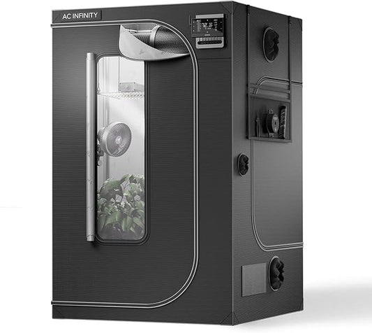AC Infinity CLOUDLAB 866, Advance Grow Tent 5x5, Thickest 1" Poles, 2000D Mylar Canvas, Lab-Tested Highest Reflectivity, Largest Zipper Window, Controller Mount Plate, 60" x 60" x 80" Indoor Growing