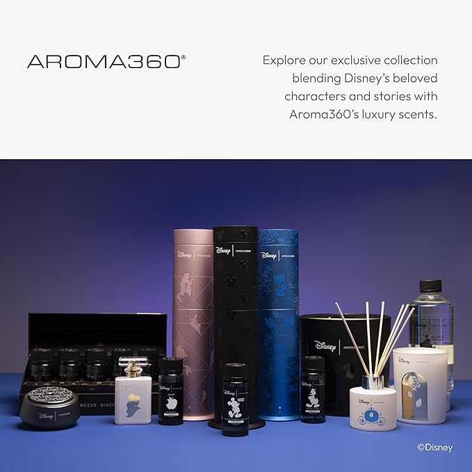 Aroma360 | Disney - A Whole New World Fragrance Oil Blend | Disney Princess Jasmine | Luxury Essential Oil Diffuser | Aromatherapy Scent Diffuser Oil | Bergamot Orange Blossom Rose 1.7 fl oz 50 mL