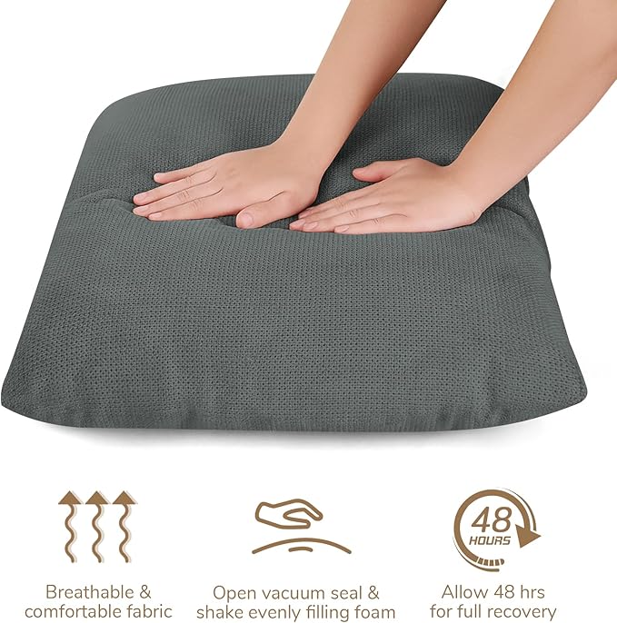 Peace nest Comfy Accent Chair Modern Living Room Bedroom Armchair with Mental Frame Comfortable Shredded Foam Cushion for Balcony Lounge Reading Meeting Room Dark Grey