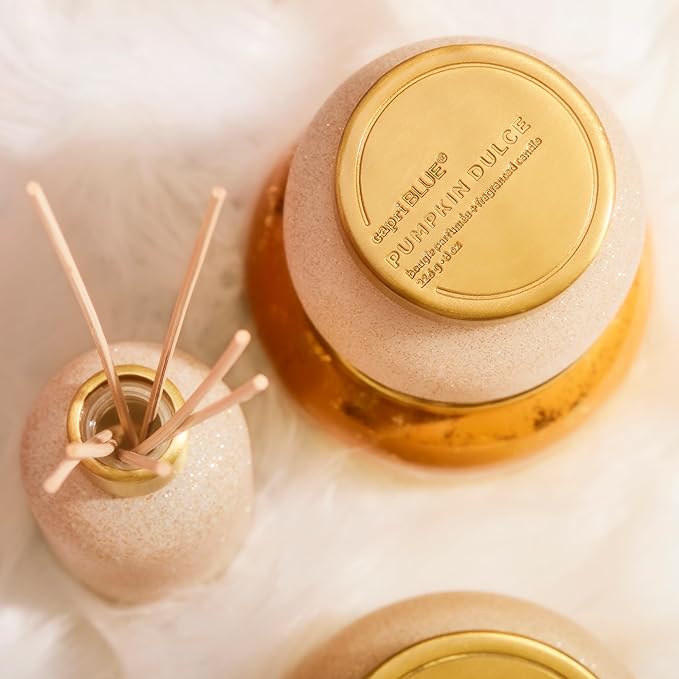 Capri Blue Glam Reed Diffuser - 8 Fl Oz - Pumpkin Dulce