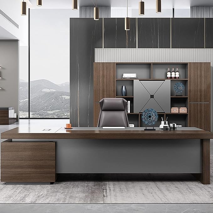 WUBIANJIE Disc Geometric Pattern Statue Sculpture Home Decor Modern Unique Blue Gold Decoration Living Room Bedroom Console Table Statue Accessories (Blue)