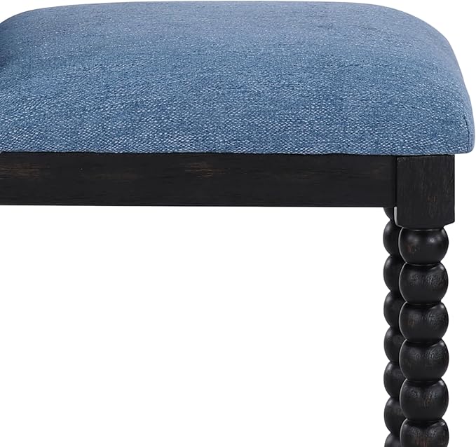 DUHOME Spindle Counter Stool with Padded Spring Seat,Wooden Bar Stools Farmhouse 26 Inch Counter Height Stools Chairs with Spindle Back for Kitchen Island