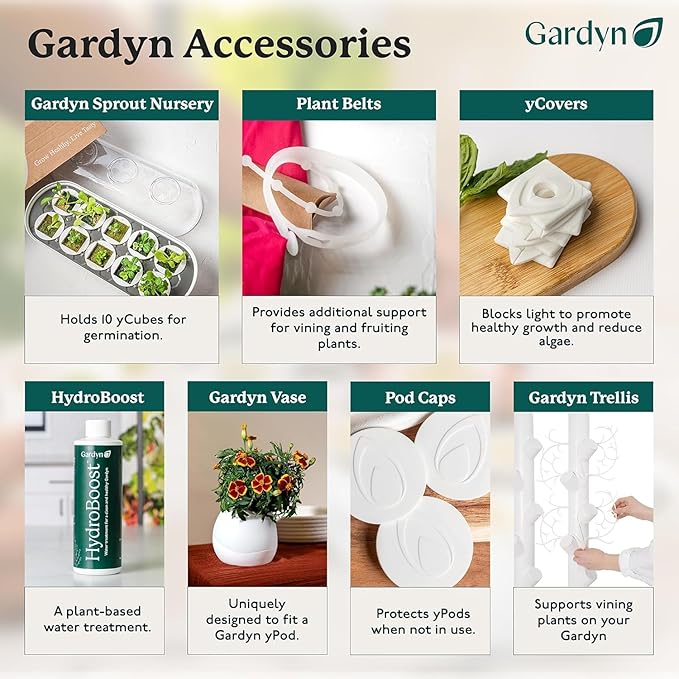 Gardyn Studio Dolly (a Rolling Cart Designed to Make Your Hydroponics Growing System Kit & Indoor Garden Tower Mobile) Easily Move Your Throughout Your Home While Protecting Your Floors