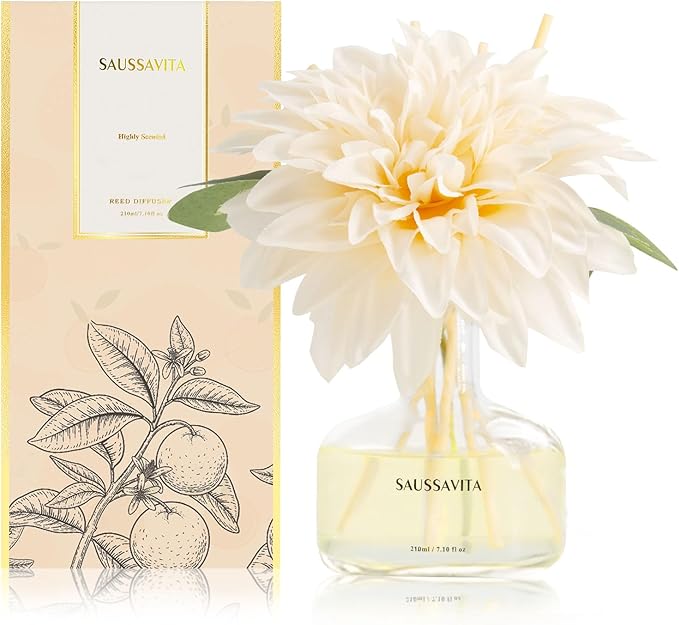 Citrus Reed Diffuser – Bright and Zesty Home Fragrance, Water-Based Long-Lasting Scent for Kitchen, Entryway, or Office