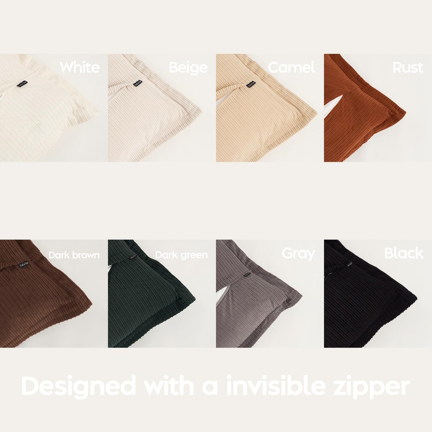 24x24 Inch Large Throw Pillow Covers - Set of 3, Soft Corduroy Decorative Pillow Cases, Perfect for Living Room, Bedroom,Sofa, Lounge & Home Accent（Jet Black,Pure White & Grey）