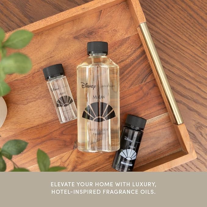 Aroma360 | Disney Reflection Fragrance Oil Blend | Disney Princess Mulan | Luxury Essential Diffuser Oil | Aromatherapy Scent Diffuser Oil | Bergamot, Nutmeg and Jasmine 1.7 fl oz 50mL
