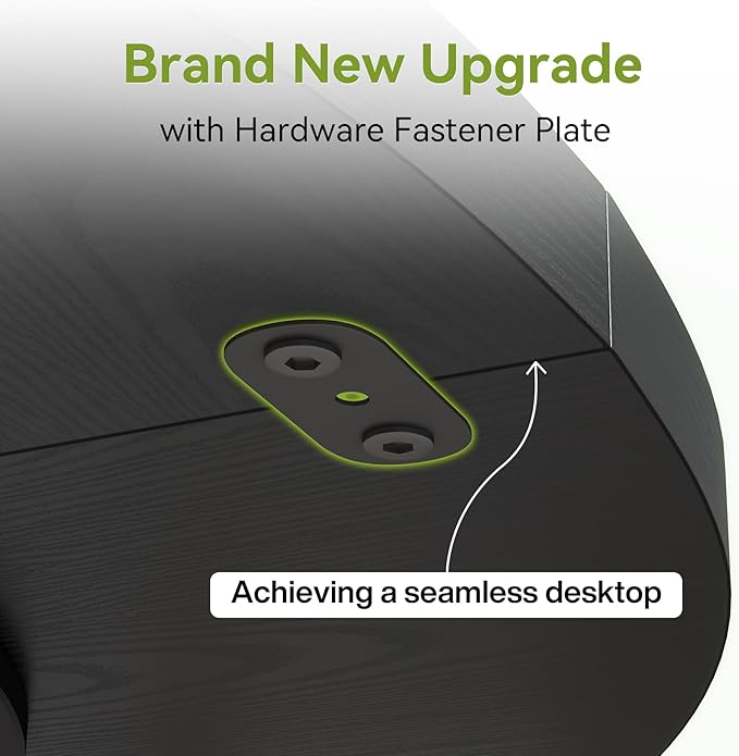 LITTLE TREE Round Dining Table for 4-6, 47 Inches with Wooden Pedestal Base, Black Dinner Table for Dining Room, Kitchen, Living Room