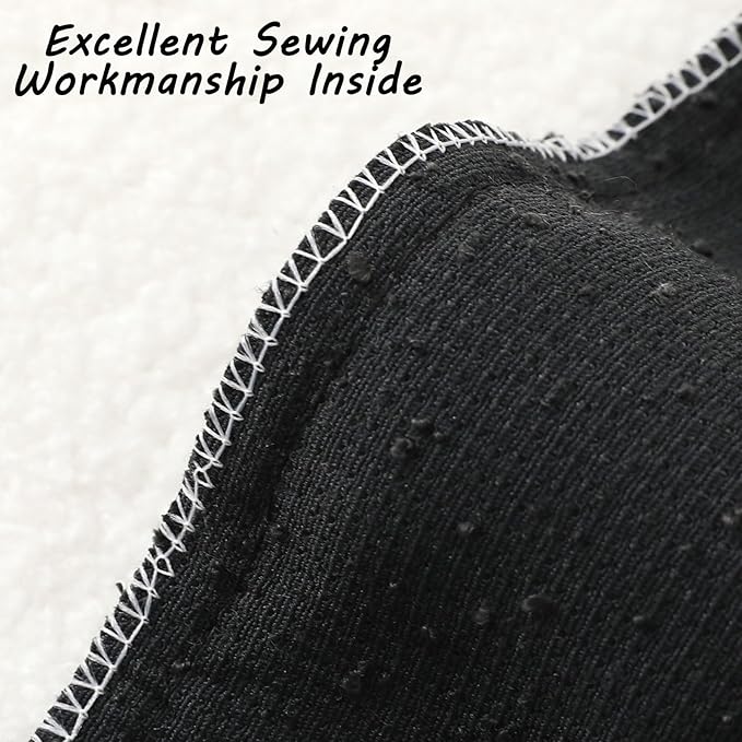 FUTEI Pack of 2 Black Decorative Throw Pillow Covers 18x18 Inch Soft Cozy Solid Boucle Textured Cushion Case,Modern Home Decor for Couch Bed Living Room