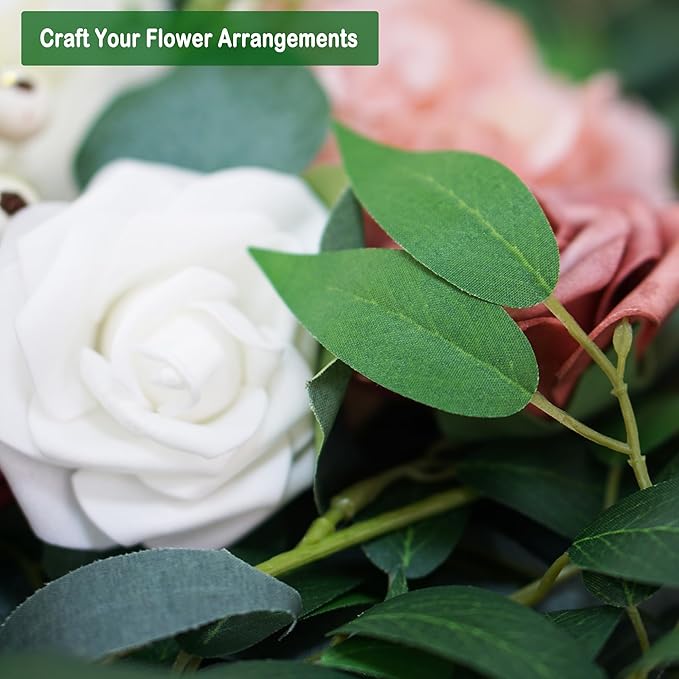 3 Strands Artificial Italian Ruscus Vines 78" Silk Italian Ruscus Greenery Garland with Green Leaves Faux Greenery Vines Stems for Table Centerpieces Wedding Arch Flowers Home Decor