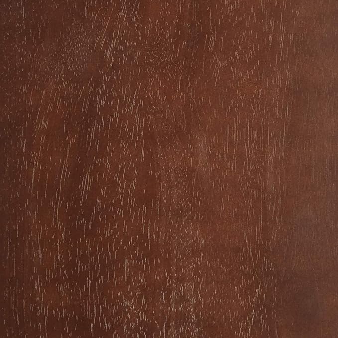 Amazon Basics Solid Wood Saddle-Seat Kitchen Counter Barstool with Footrest, Easy Assembly - 24-Inch Height - Walnut - Set of 2