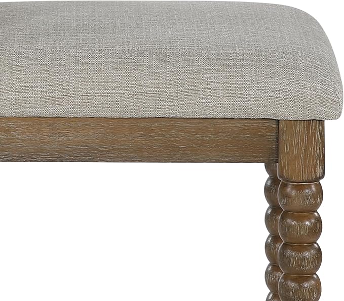 DUHOME Spindle Counter Stools Set of 2 with Padded Spring Seat,Wooden Bar Stools Farmhouse 26 Inch Counter Height Stools Chairs with Spindle Back for Kitchen Island