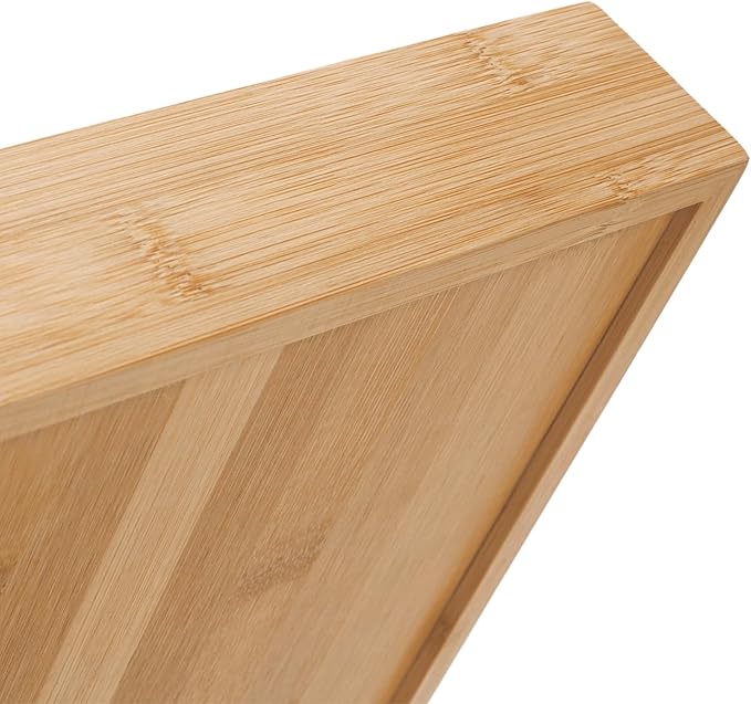 Wood Letter Tray, Bamboo Desk Tray, Wooden Desktop Organizer for Papers, Documents, Magazines, Files