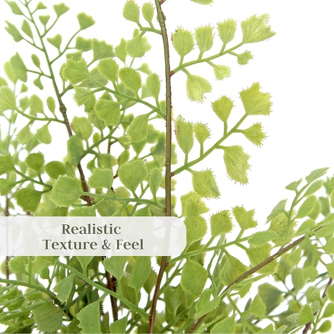 Faux Snake Plant & Fern, Set-of-2 Premium Artificial Indoor Plants, Enhances Interior Design, Lifelike-Leaves Create Realistic Natural Appearance, Grey Planter Pot Included