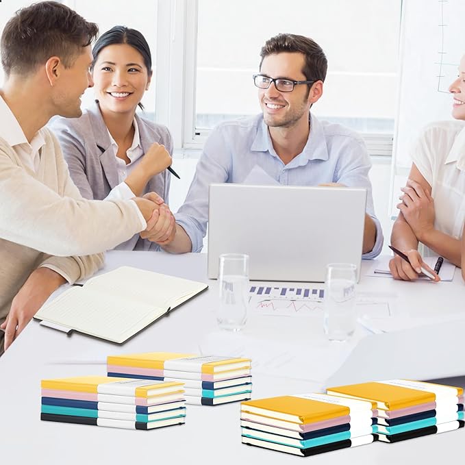 20 Pack Journals for Writing College Ruled Notebooks Journal in Bulk, Hardcover Notebooks (200Pages) for Note Talking, Lined Bullet Journals for Home School Office, 5.7"x8.4", 5 Colors