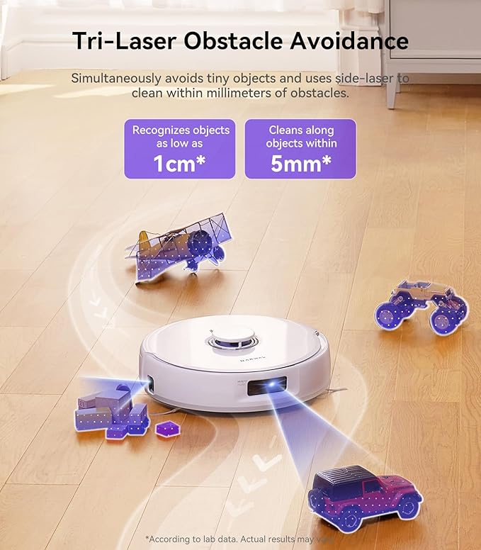 NARWAL Freo X Ultra Robot Vacuum and Mop Combo, 8200Pa Robot Mop & Vacuum, Auto MopDrying/Washing, Self-Empty, Zero-Tangling,DirtSenserm, Maintenance-Free Base Station, Self-Contained Dust Processing