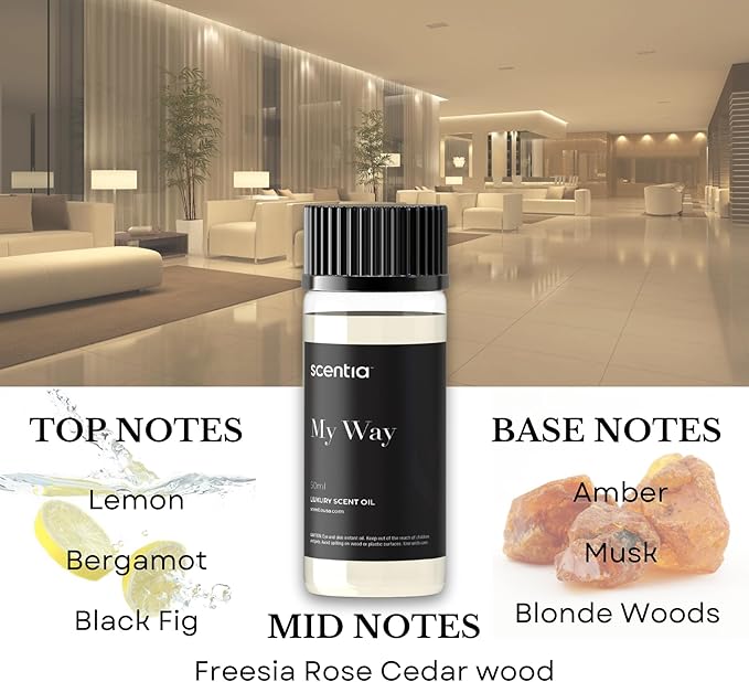 Scentia My Way Hotel Diffuser Oil | Aromatherapy Fragrances Inspired by 5-Star Hotels | Luxurious Scents Gift Box Set - 3 x 50ml - The 1 Hotel Miami Beach, W Magic - Thanksgiving & Holiday Gift
