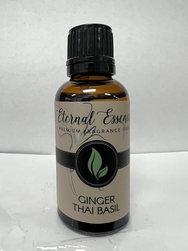 Eternal Essence Oils Ginger Thai Basil 30ml Premium Fragrance Oil - for Candle, Soap Making, Aromatherapy, Diffusers, Home Care, & Humidifiers